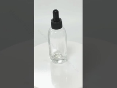 Transparent glass essential oil bottle reuse reduce pollution