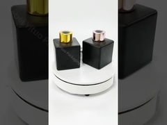 Square Black aromatherapy bottle frosted glass bottle