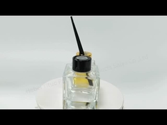 Transparent Square Reed Diffuser Glass Bottle 
