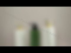 คอนเทนเนอร์แชมพูพลาสติกสีเขียวแบบรีฟิลได้